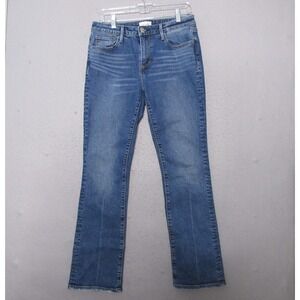 Driftwood Jeans Women 28 Boot Cut Fade Whiskering Medium Wash Boho Festival